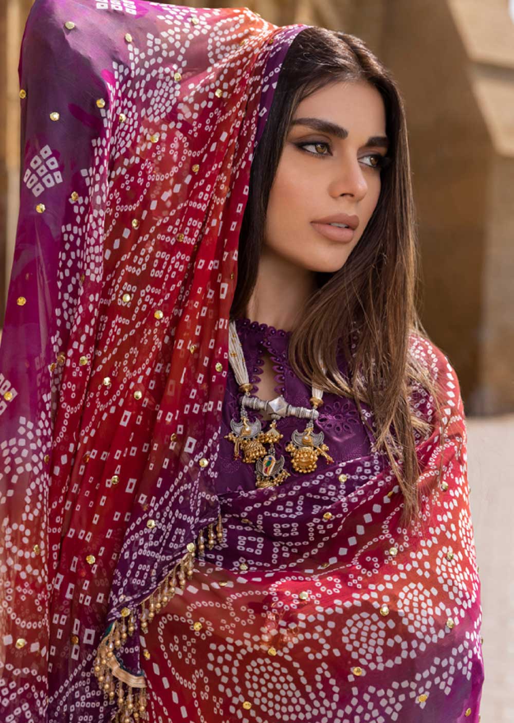 NDS-90 - Unstitched - Chunri Mukesh Collection by Nureh 2023 - Memsaab Online