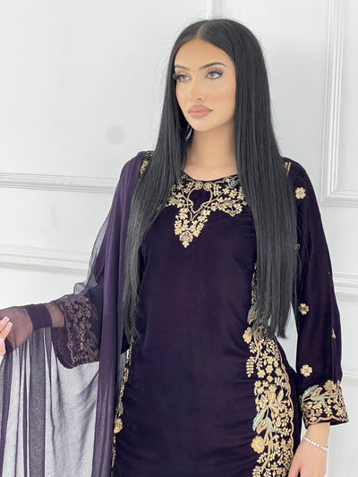 BPH-205 - Readymade Velvet Suit - Memsaab Online