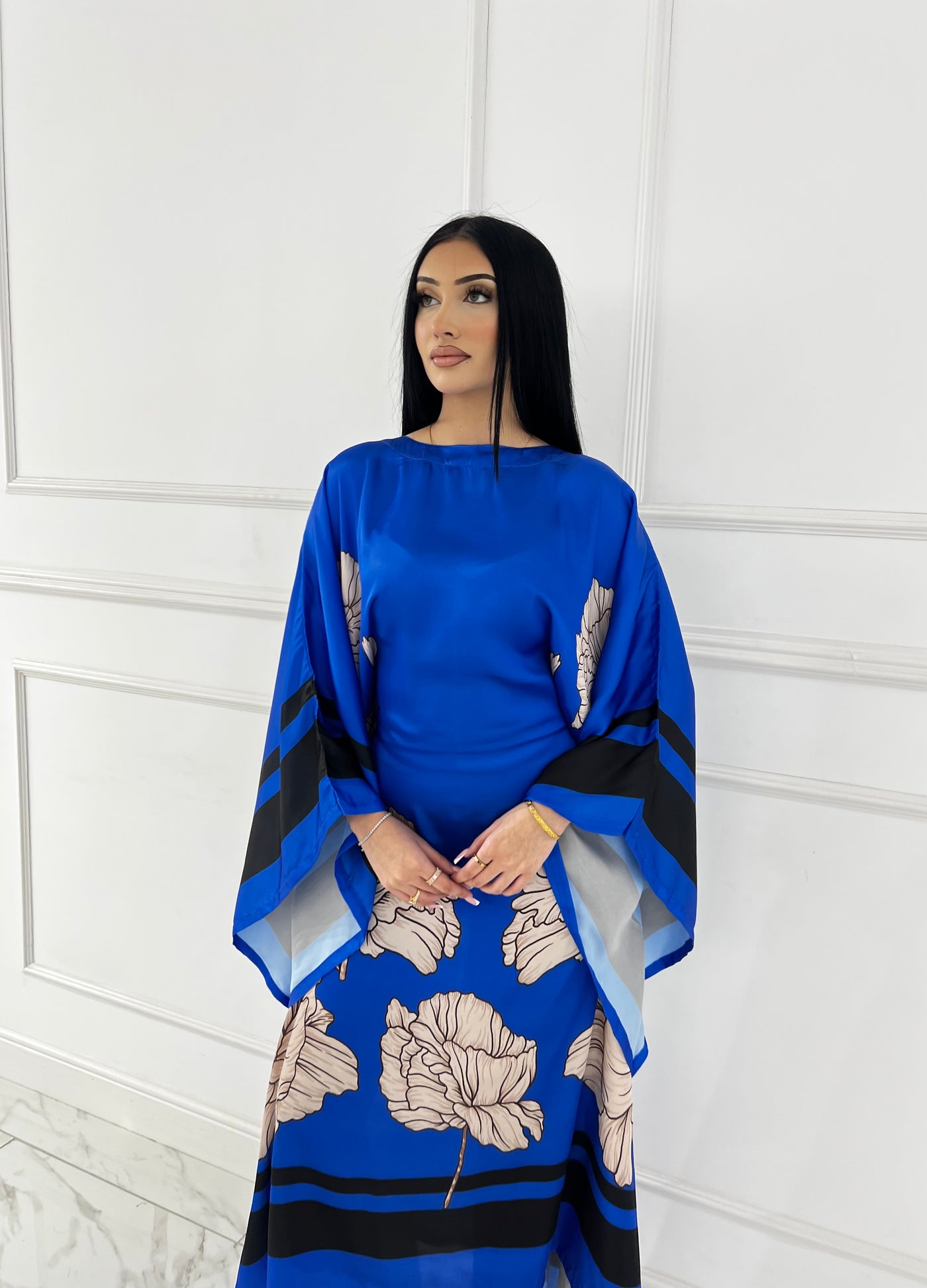 RBY-124-Readymade - Silk Kaftan 2025 - Memsaab Online