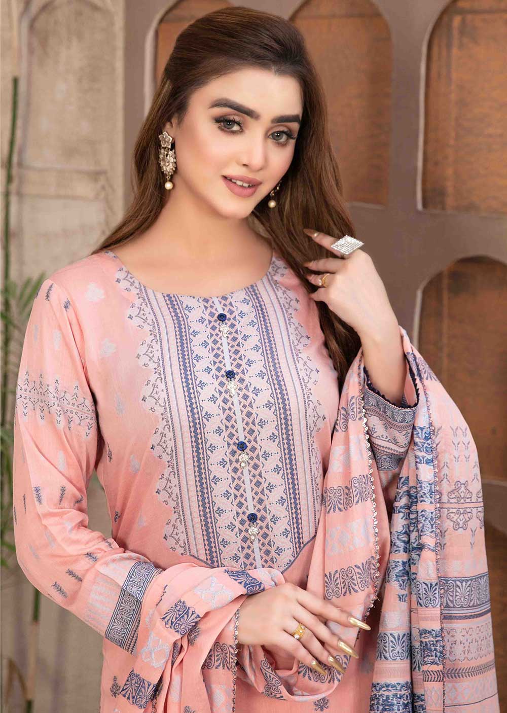 D-9485 - Unstitched - Arisa Embroidered Lawn by Tawakkal 2024 - Memsaab Online