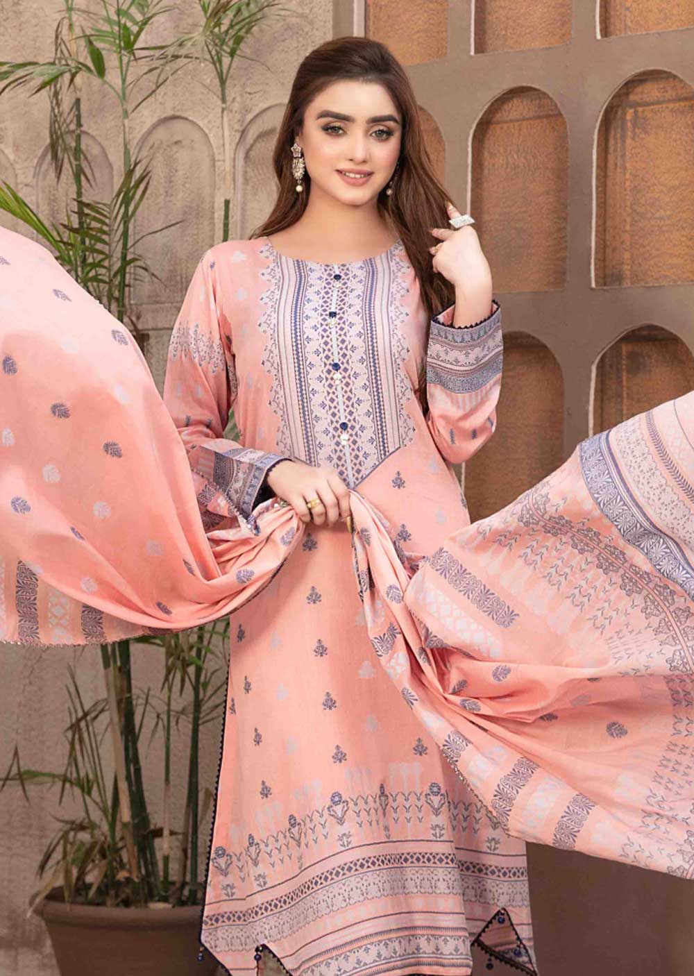 D-9485 - Unstitched - Arisa Embroidered Lawn by Tawakkal 2024 - Memsaab Online
