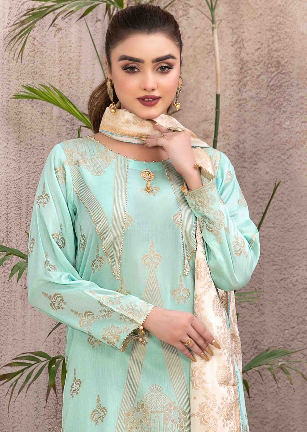 D-9493 - Unstitched - Arisa Embroidered Lawn by Tawakkal 2024 - Memsaab Online