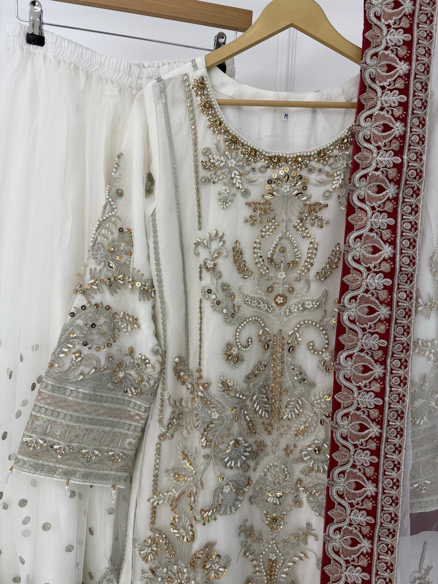 MARWS-10- White - Readymade - Memsaab Wedding Outfit - Memsaab Online