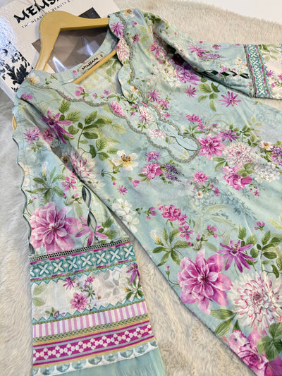 ELFECD-03-B-Floral Charm - Readymade - Elaf Prints Collection 2025 - Memsaab Online