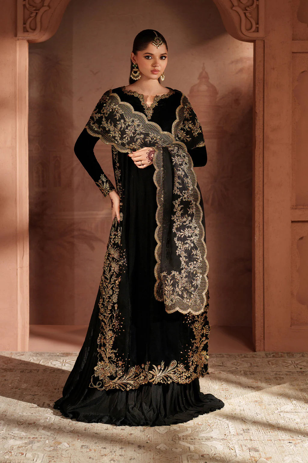 IV-62 Readymade Iznik Embroidered Velvet Edition 2025 - Memsaab Online