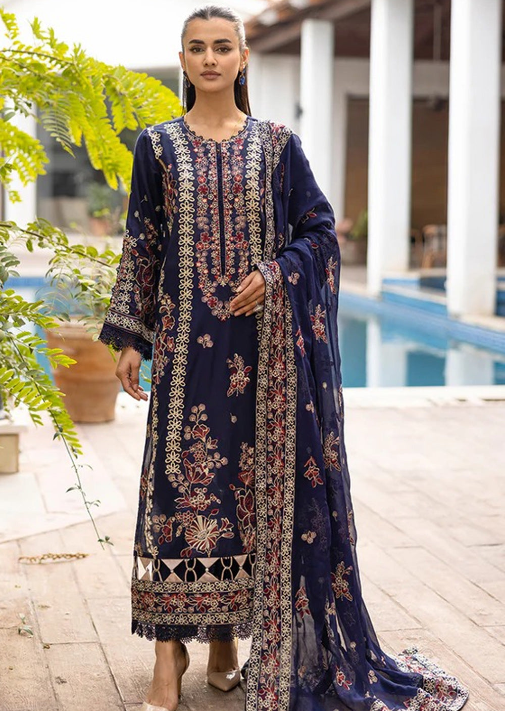 JH-195-Readymade - Abshaam Collection by Johra 2024 - Memsaab Online