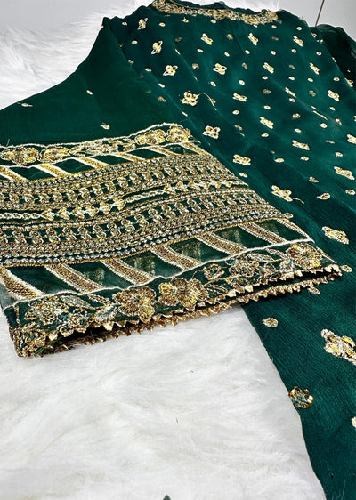 UF-395 - Readymade Jazmin Baroque Suit - Memsaab Online