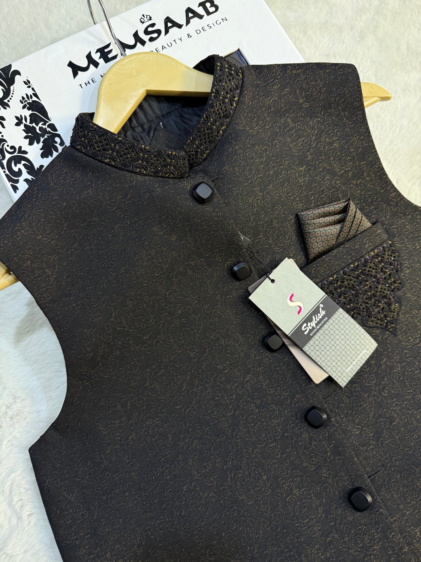 W-2690 - Handwork Waistcoat - Memsaab Online