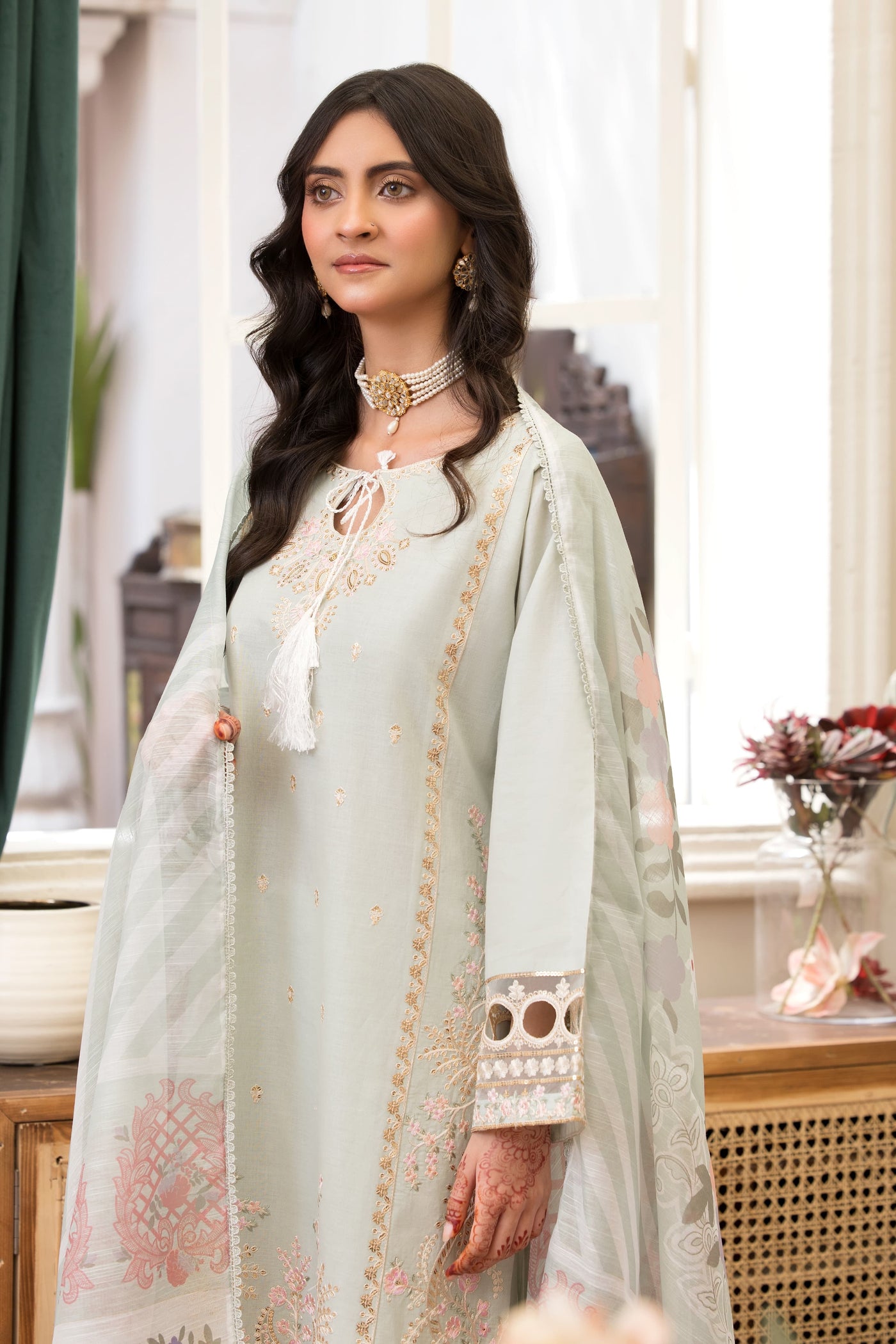 HRM-10 - Readymade Memsaab Formal Cotton Suit - Memsaab Online