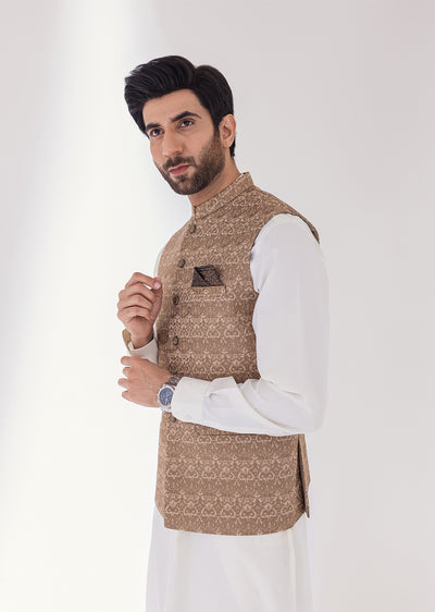 W-1999 - GOLD - Mens Maysori Waist Coat 2024 - Memsaab Online