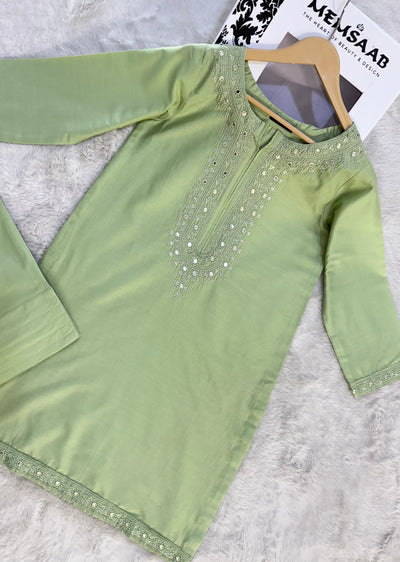 RBY-103 - RABIYA - Cotton 2 Piecce Co-ord Farshi - Memsaab Online