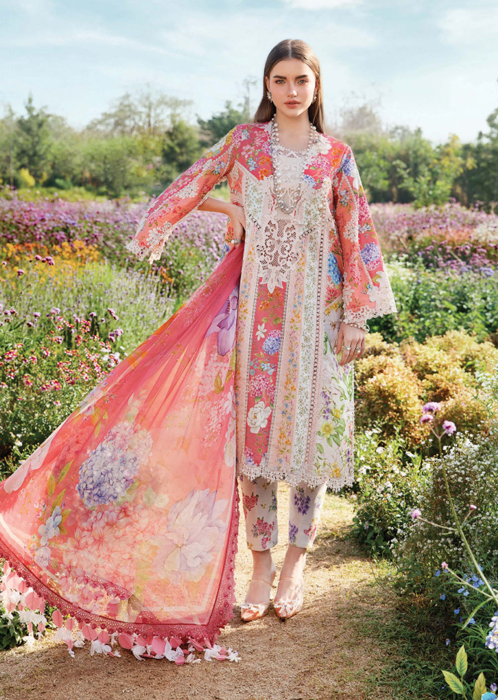 MPLS-09-B - Maria B Mprints Spring Summer Printed Lawn Suit 2025 - Memsaab Online