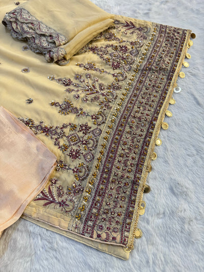 SN40 - Readymade - 3 Piece Chiffon Outfit - Memsaab Online