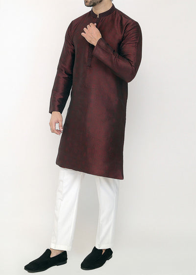 KRT-09 - Readymade - Mens Kurta Trouser Set - Memsaab Online