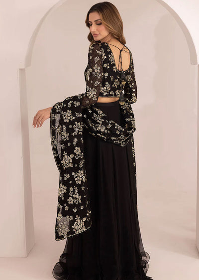 UC-3021 - Readymade - Embroidered Chiffon Suit by Jazmin 2024 - Memsaab Online