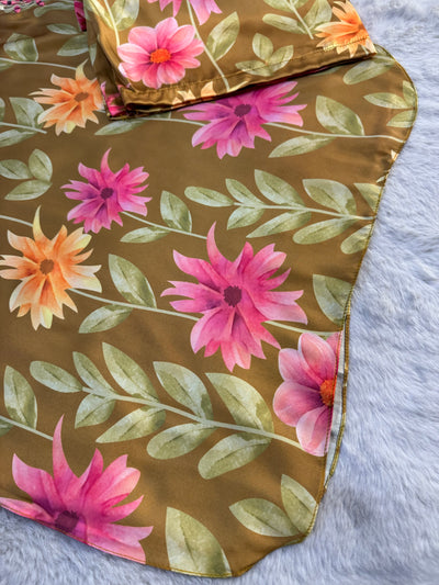 SMR3204- Readymade Silk 2 Piece Suit - Memsaab Online