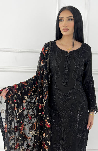 PS0817 Readymade Chiffon Suit - Memsaab Online