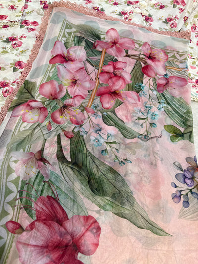 ELFECD-02-A- Ivory Peony - Readymade - Elaf Prints Collection 2025 - Memsaab Online