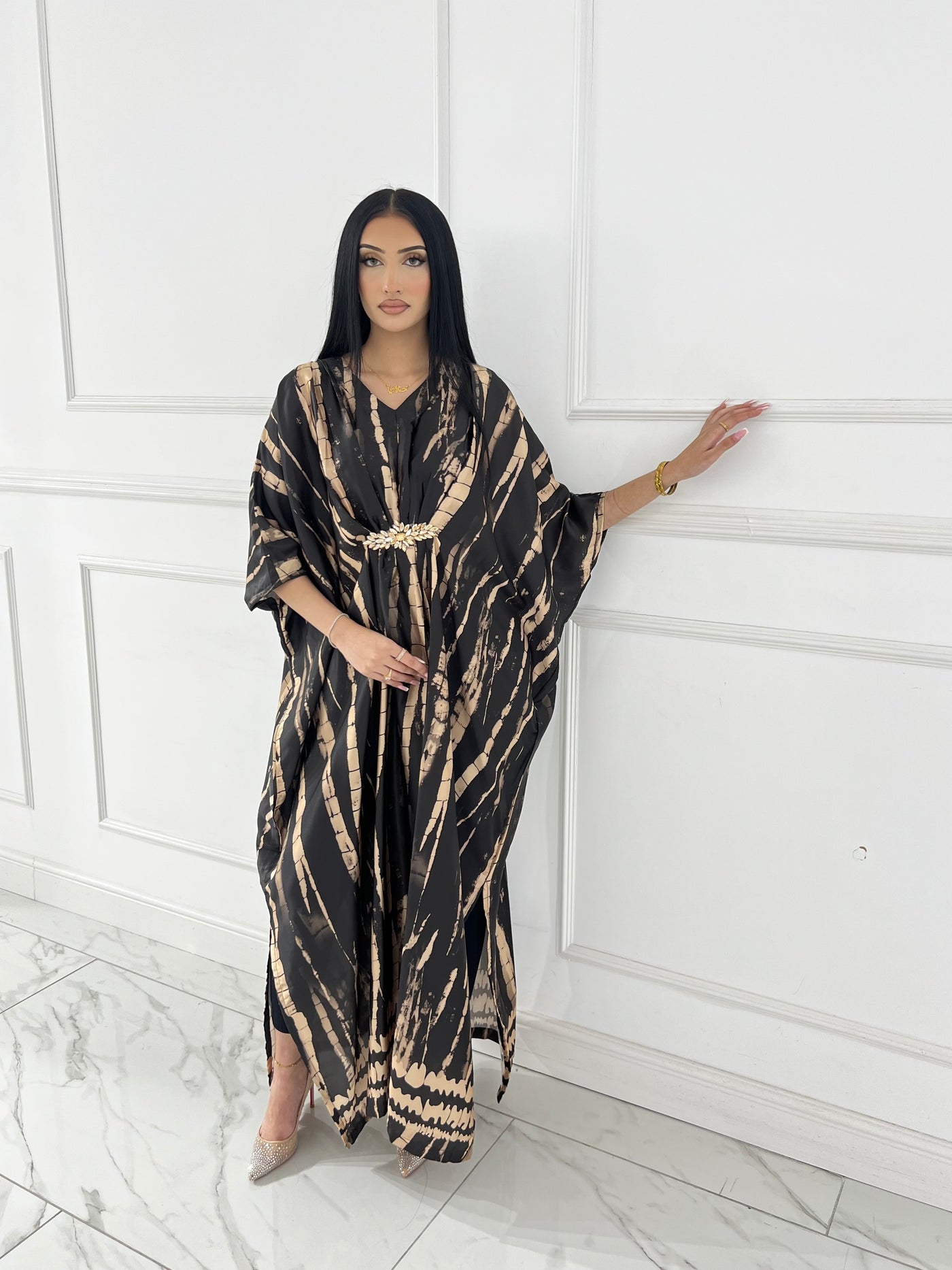 RBY-125-Readymade - Silk Kaftan 2025 - Memsaab Online