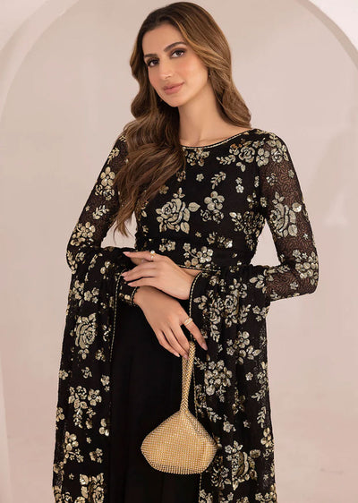 UC-3021 - Readymade - Embroidered Chiffon Suit by Jazmin 2024 - Memsaab Online