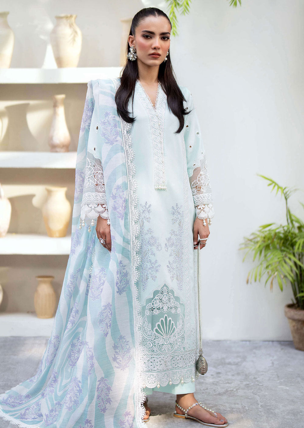 SDKH-09 - Meraki - Readymade- Luxe Lawn Eid Collection 2024 - Memsaab Online