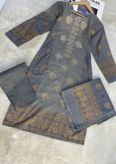 AMT47009 - Readymade Lawn Suit - Memsaab Online