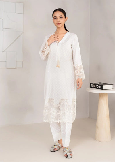 SBMT-02 - Almas White - Readymade - 2 Piece Sahiba by Mirza Suit 2025 - Memsaab Online