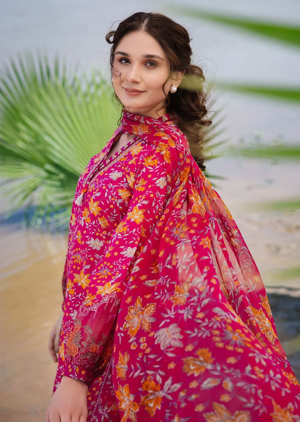 MBCS-409-A - Readymade - Maria B M.Basics Lawn Collection 2024 - Memsaab Online