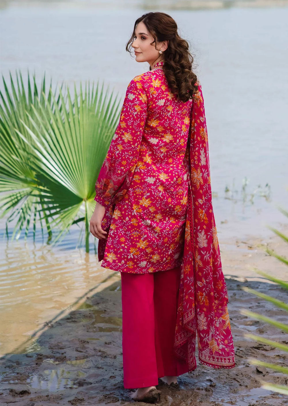 MBCS-409-A - Readymade - Maria B M.Basics Lawn Collection 2024 - Memsaab Online