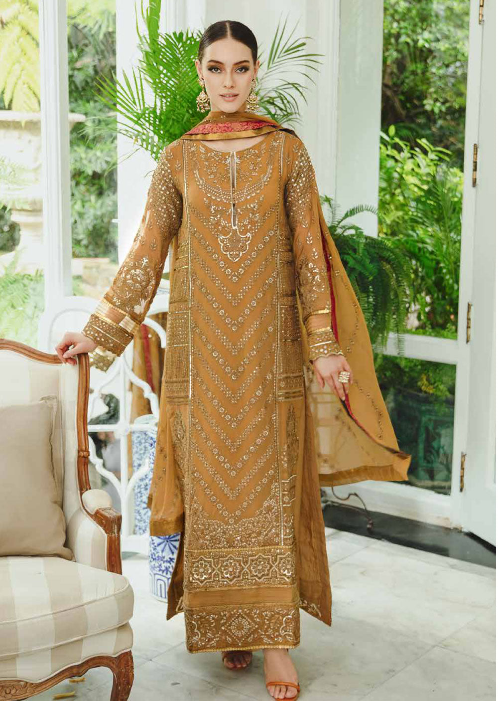 SW2309 - Readymade - Freesia by Ariya Chiffon De Luxe 2024 - Memsaab Online