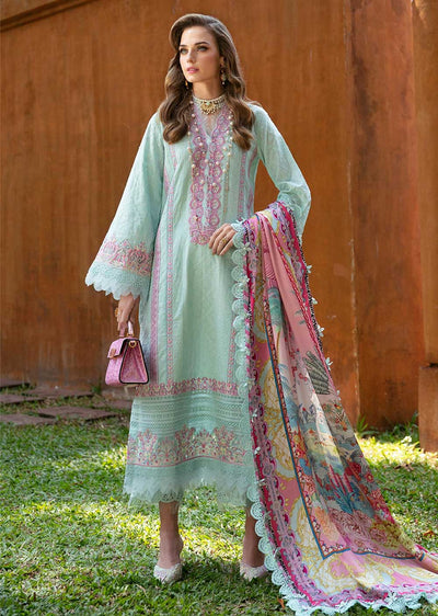 KM-09 - Lilly - Unstitched - Sareen Luxury Lawn Collection 2024 - Memsaab Online