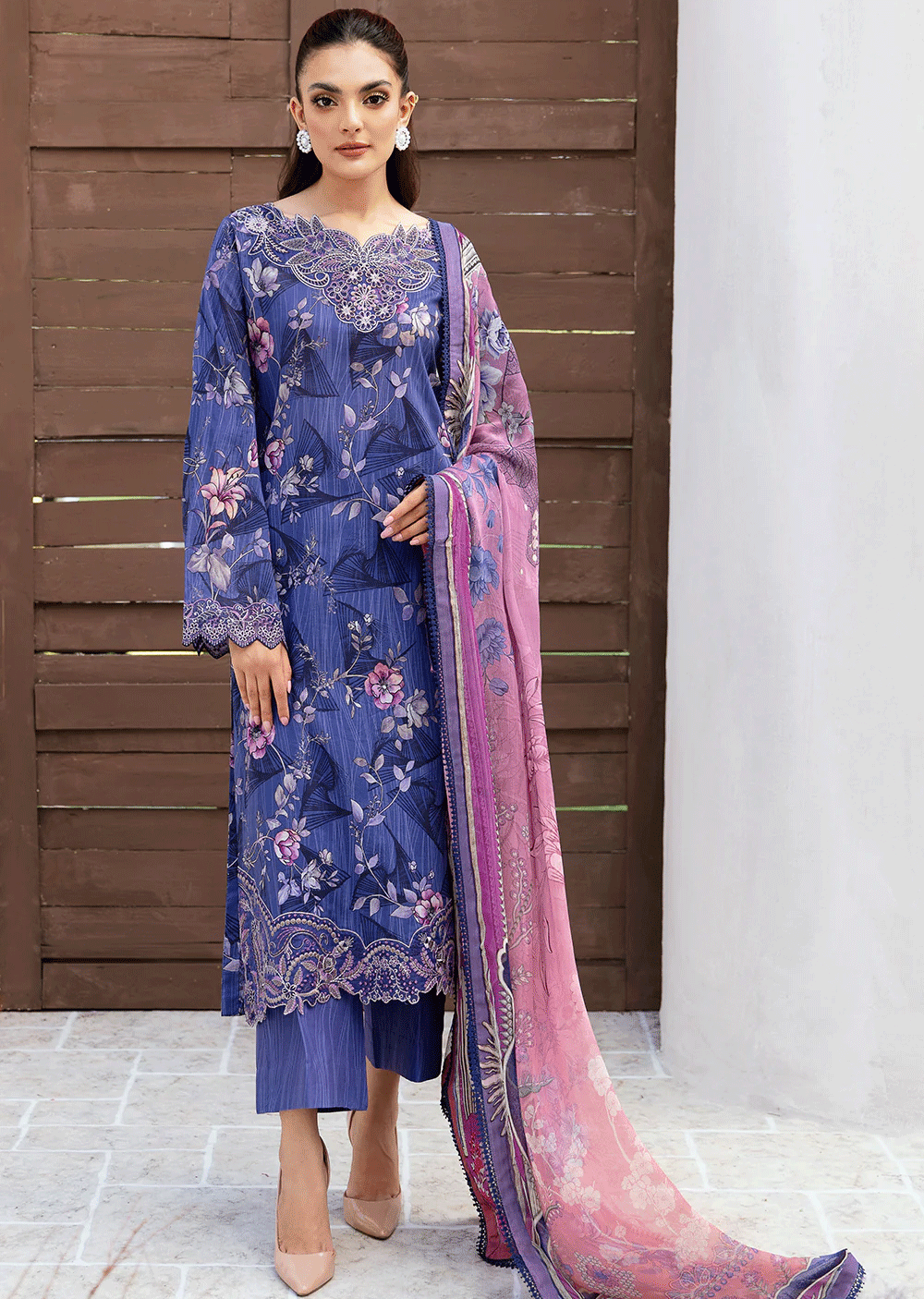 N-509-R - Readymade - Ramsha Rangrez Lawn Collection Vol 5 2024 - Memsaab Online