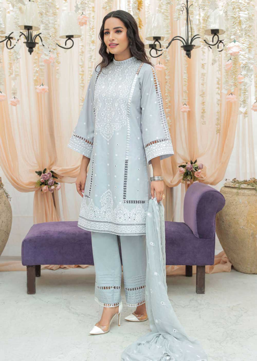 ZT-09 - Unstitched - Tishnagi Collection by Zarizaa 2023 - Memsaab Online