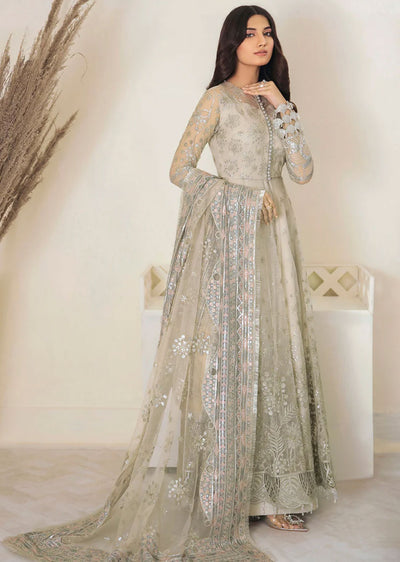 UN-4001 - Moonshine - Readymade - Baroque Embroidered Suit 2024 - Memsaab Online