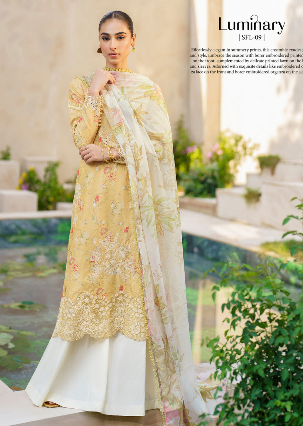 SFL-09 - Unstitched - Festive Lawn Collection by Iznik 2024 - Memsaab Online