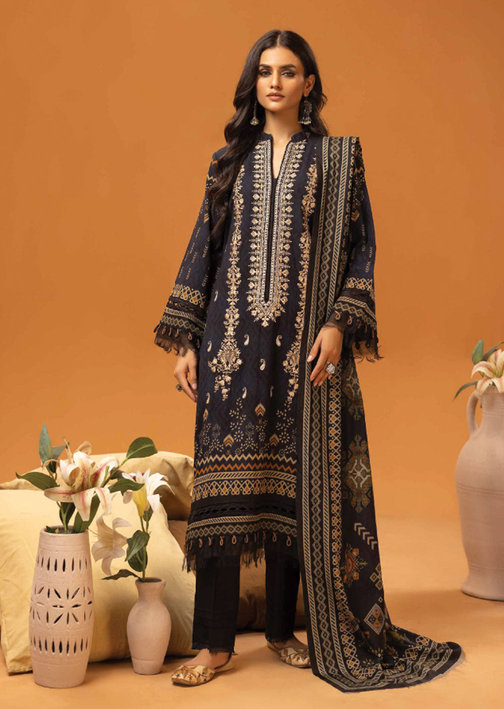 JH-194 - Unstitched - Roop Collection by Johra 2024 - Memsaab Online