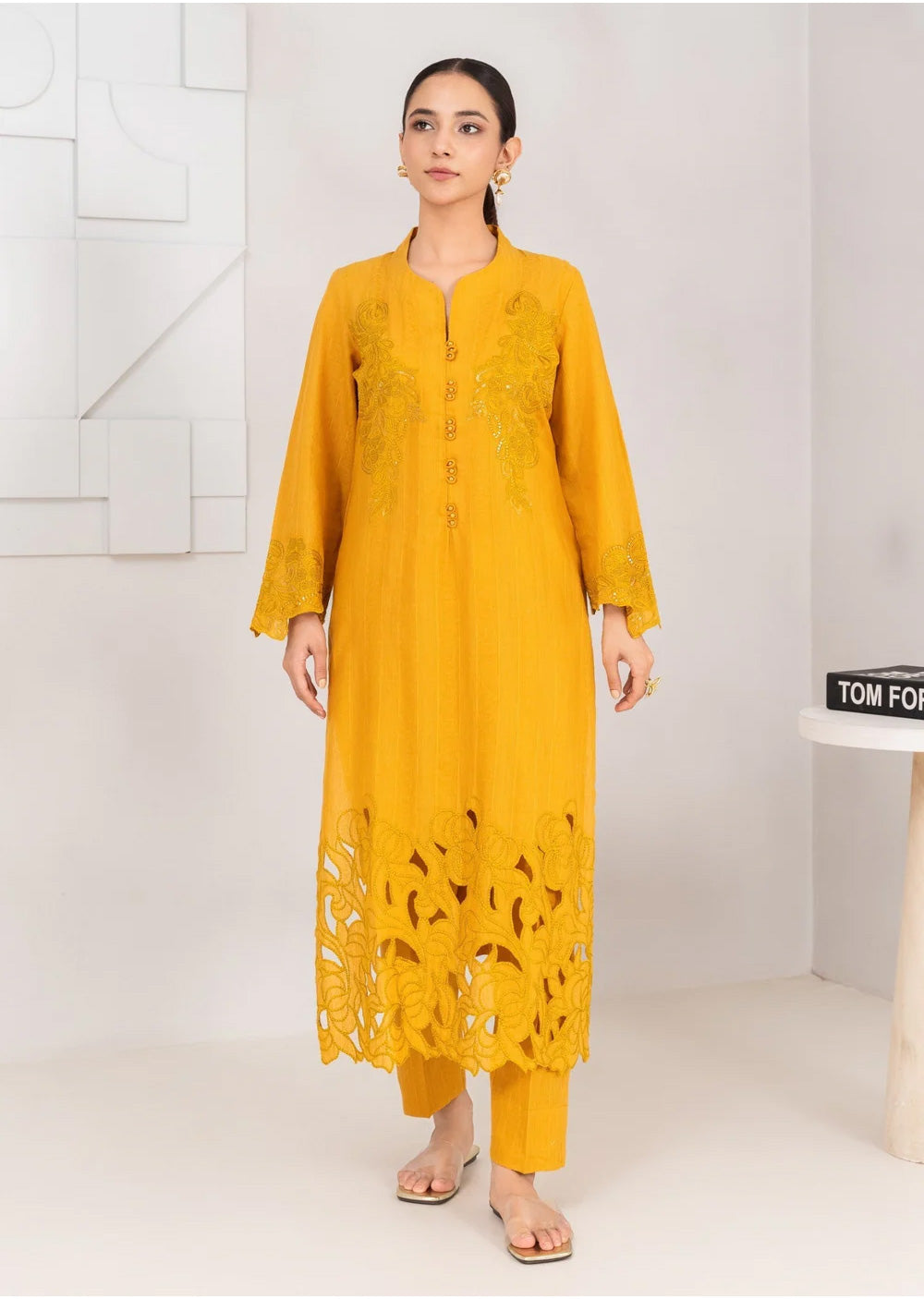 SBMT-14 - Zayna Mustard - Readymade - 2 Piece Sahiba by Mirza Suit 2025 - Memsaab Online