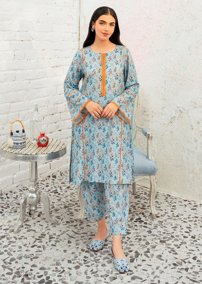 MARINA- Readymade 3 Piece Cotton Suit - Memsaab Online