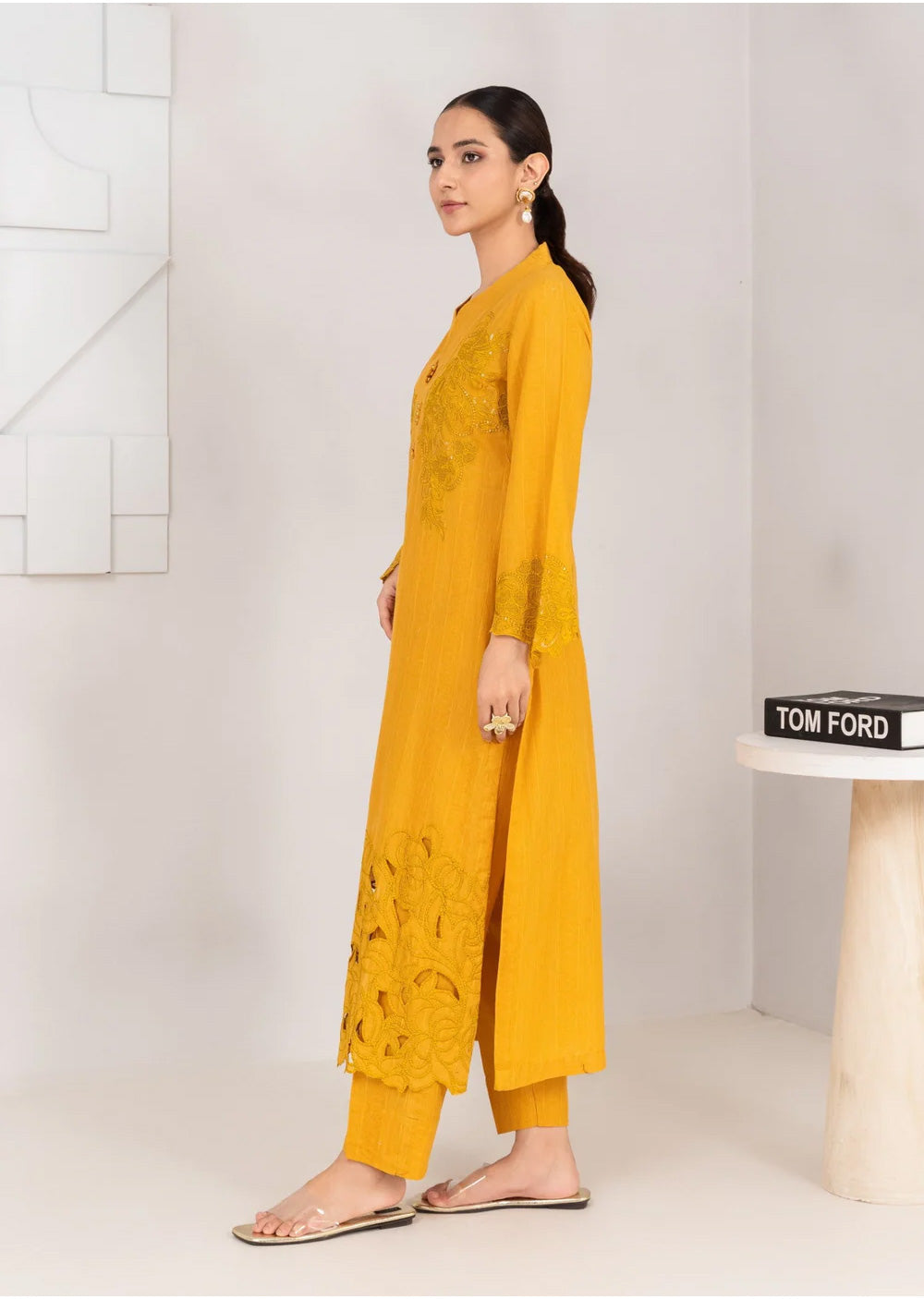 SBMT-14 - Zayna Mustard - Readymade - 2 Piece Sahiba by Mirza Suit 2025 - Memsaab Online