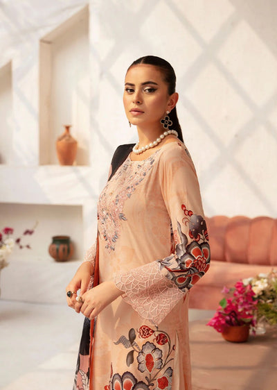 N-710 - Unstitched - Rangrez by Ramsha Luxury Lawn Vol 07 - Memsaab Online