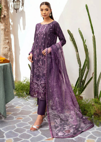 L-1209 - Unstitched - Ramsha Mashaal Luxury Lawn Vol 12 2024 - Memsaab Online