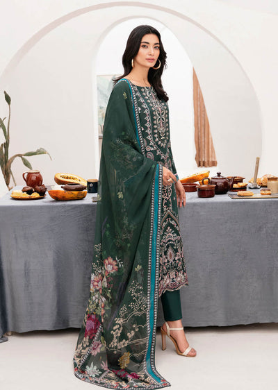 Z-1109 - Unstitched - Ramsha Mashaal Luxury Lawn Vol 11 2024 - Memsaab Online