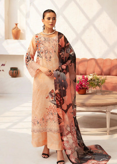 N-710 - Unstitched - Rangrez by Ramsha Luxury Lawn Vol 07 - Memsaab Online