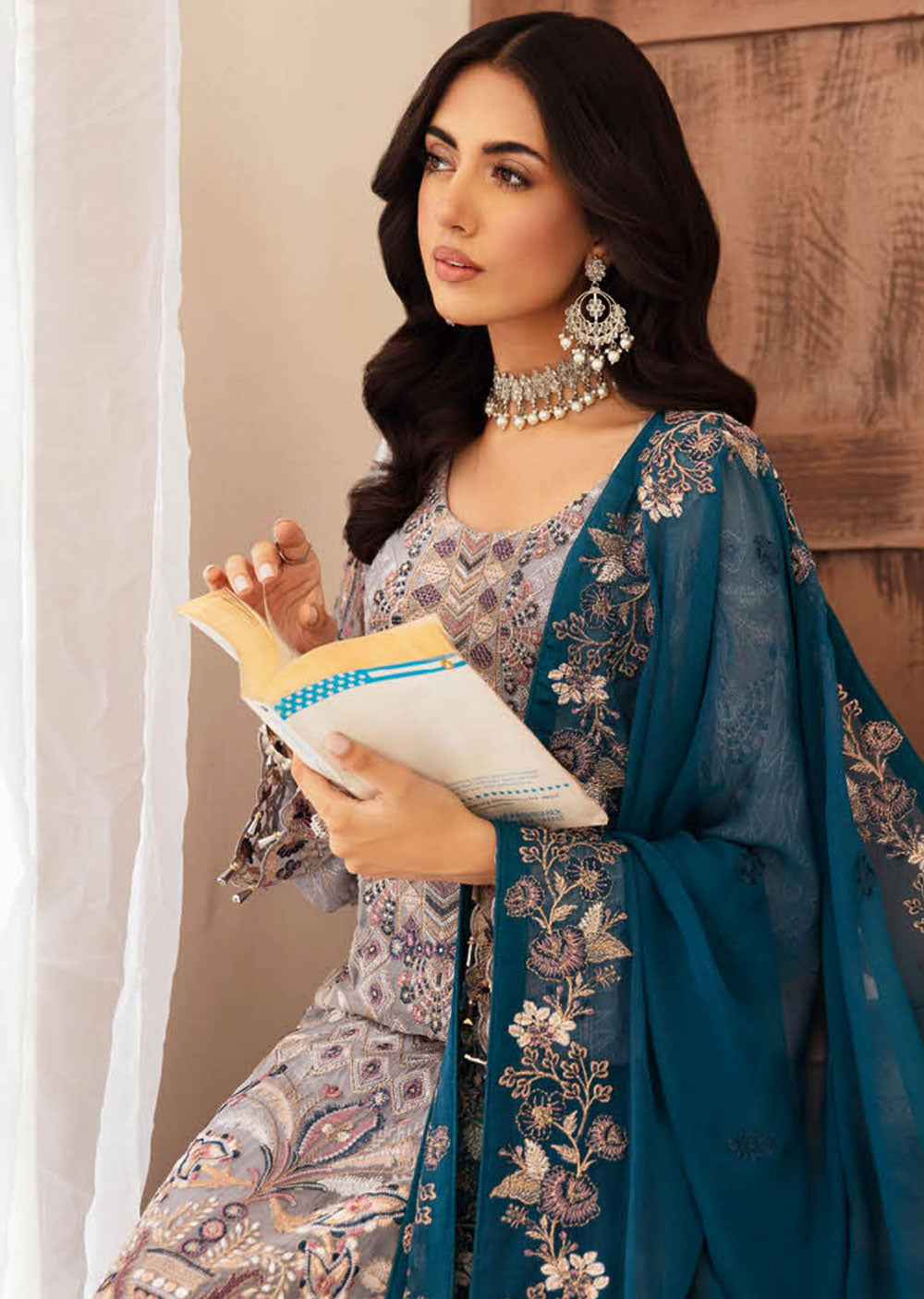 F-2609-R - Readymade - Ramsha Chiffon Collection Vol 26 2024 - Memsaab Online