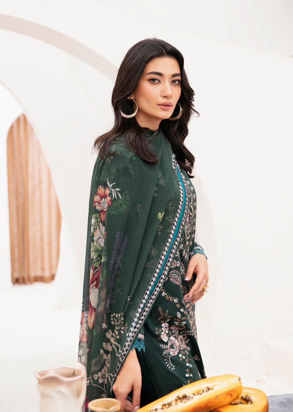 Z-1109-R - Readymade - Ramsha Mashaal Luxury Lawn Vol 11 - Memsaab Online