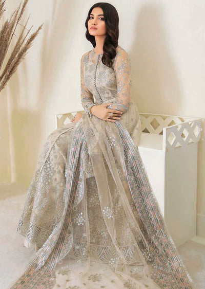 UN-4001 - Moonshine - Readymade - Baroque Embroidered Suit 2024 - Memsaab Online