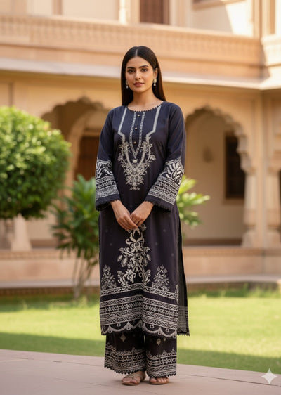 BUT-139- Readymade linen Printed Co-ord 2025 - Memsaab Online