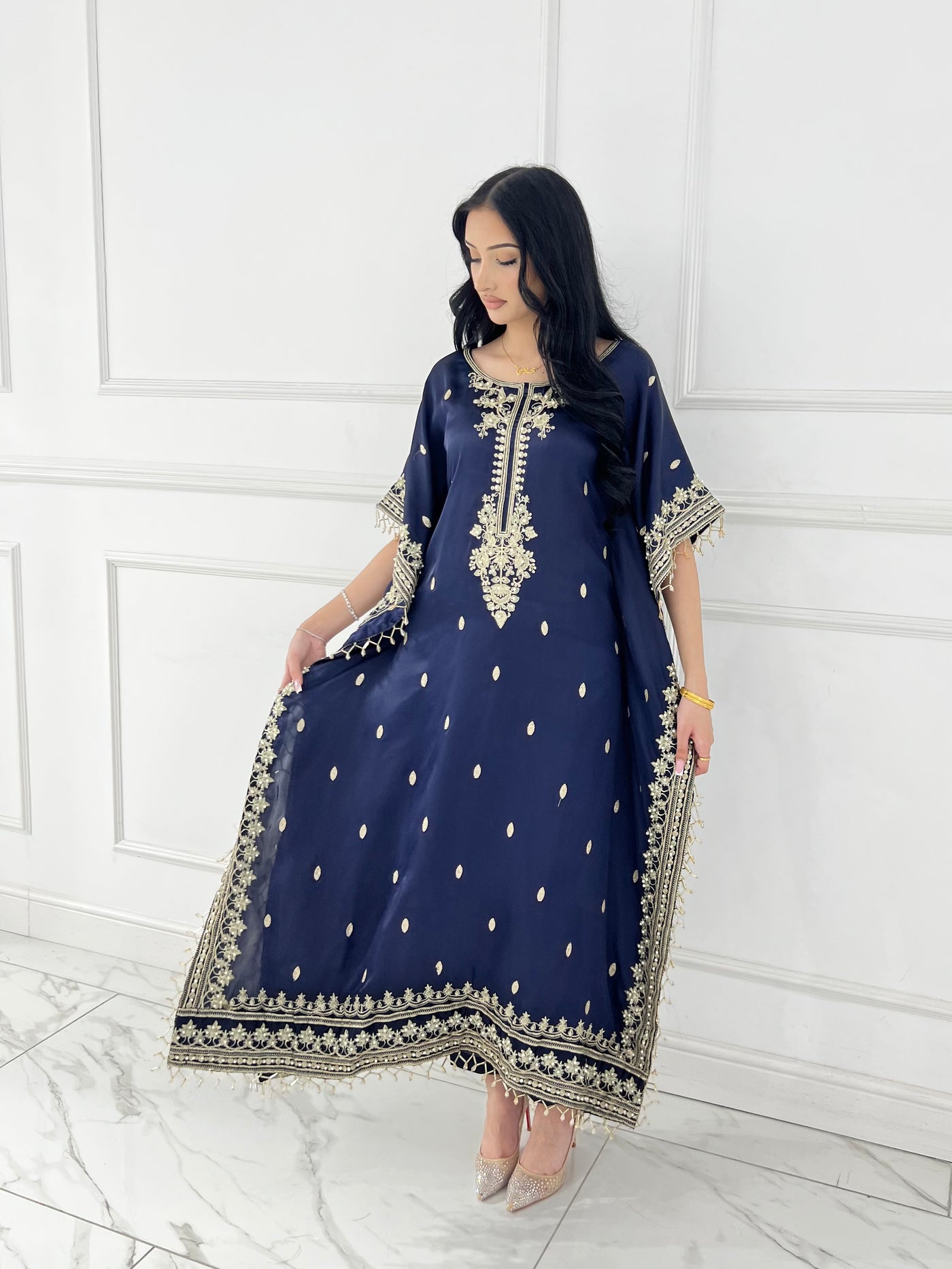 MSRW-01 Shalimi Fancy Jacket Kaftan - Memsaab Online