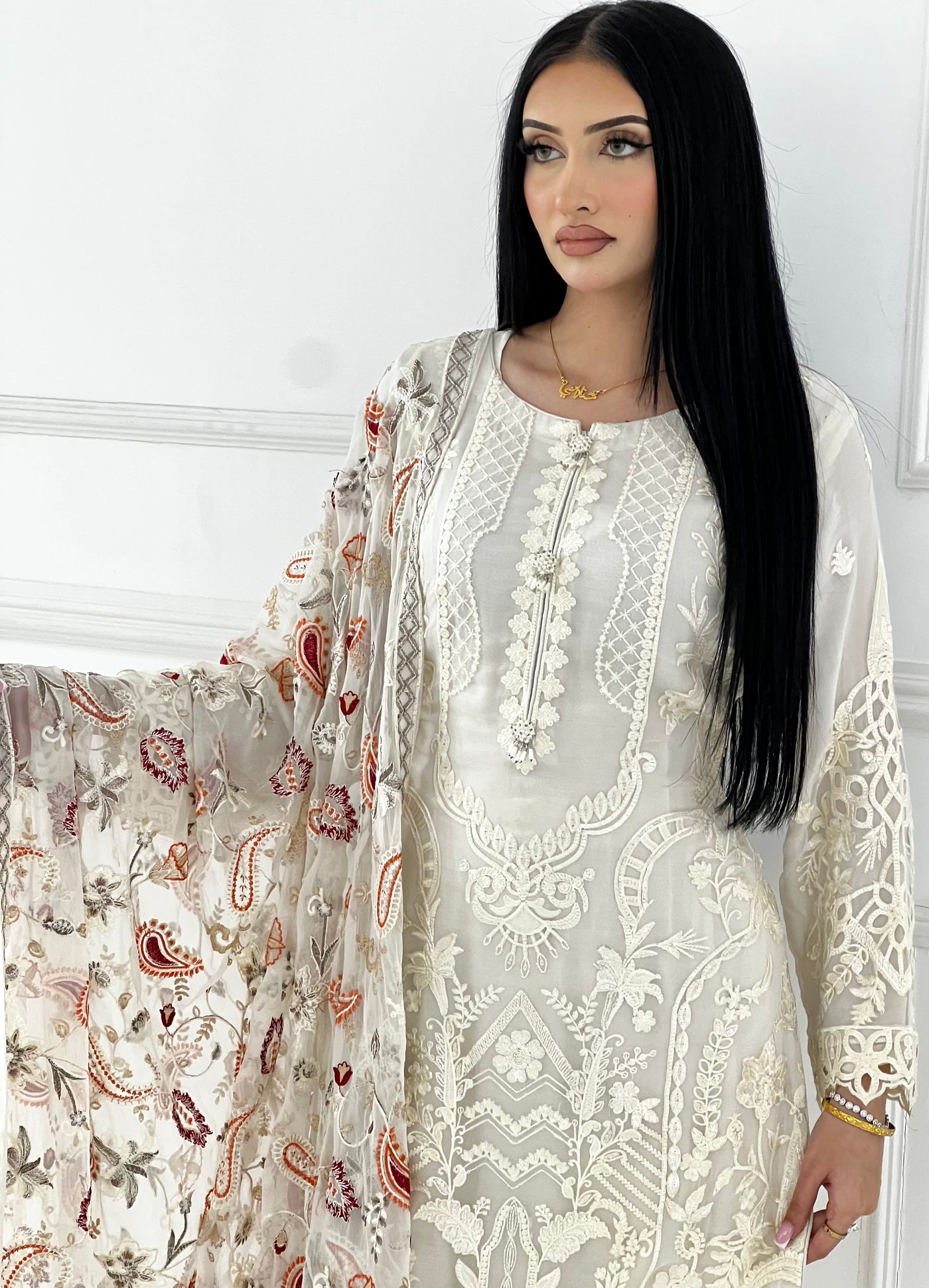 PS0817 Readymade Chiffon Suit - Memsaab Online