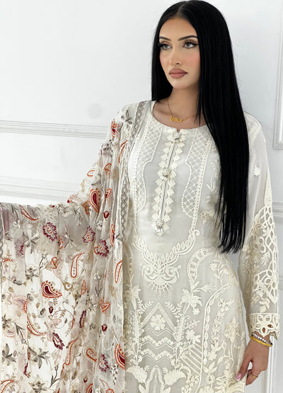 PS0817 Readymade Chiffon Suit - Memsaab Online